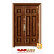 Porta de aço de porta de segurança porta de metal porta de metal produtor (fd-529)